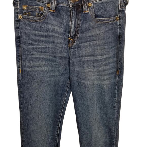 True Religion Women's Billie Mid Rise Straight Leg Jeans Medium Wash Size 30 - Picture 5 of 10